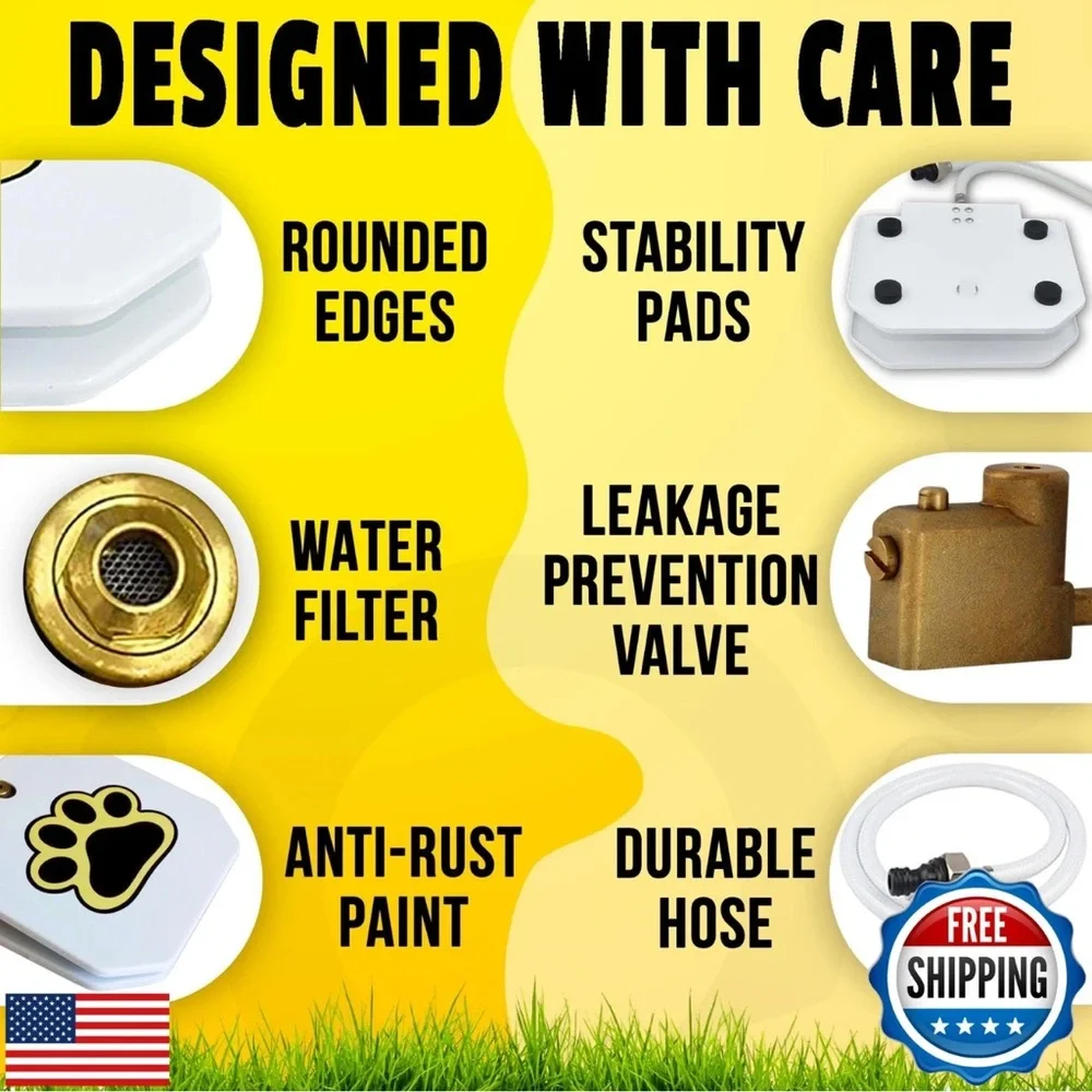 TRIO GATO Outdoor Dog Water Fountain NIB $75